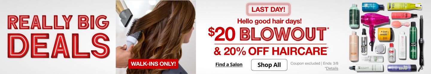 Really Big Deals. $20 Blowout