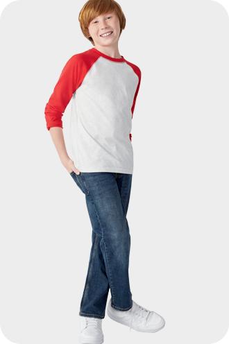 Boys' Slim Fit Jeans, Stretch Jeans for Boys