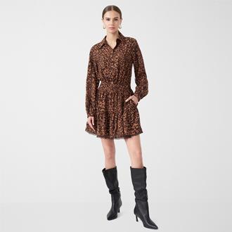 RM Long Sleeve Fit + Flare Dress