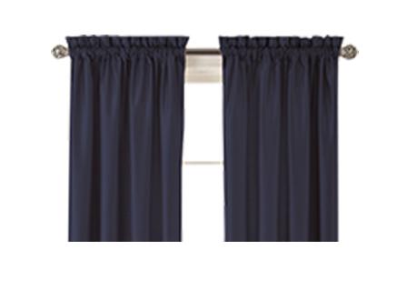 Rod pocket a curtain rod slides into the built in pocket can also be hung on clip rings