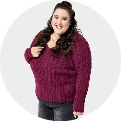 Jcpenney plus 2025 size sweaters