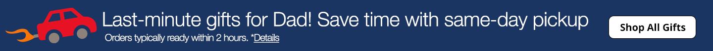 Save time with same-day pickup