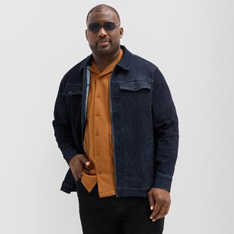 Shaq XLG Mens Denim Big and Tall Jacket