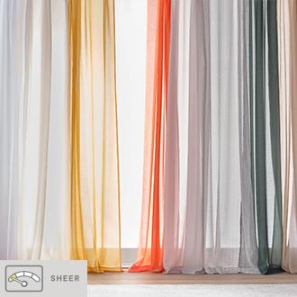 Sheer Curtains Let light in while enhancing the look of your windows.