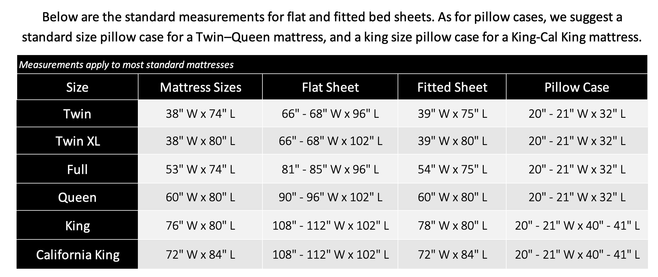 Size Guide (Tailoring)