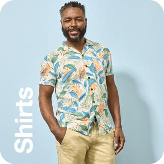 Spring Summer Man Beach Shirt Plus Size Long Sleeve Shirt Tops