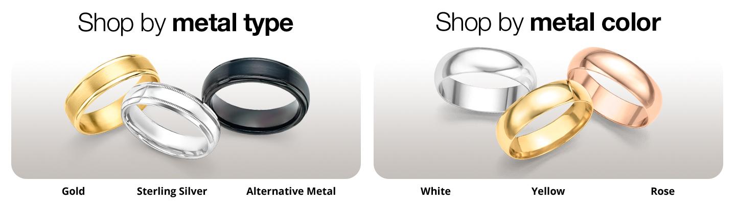 Shop by metal type & color