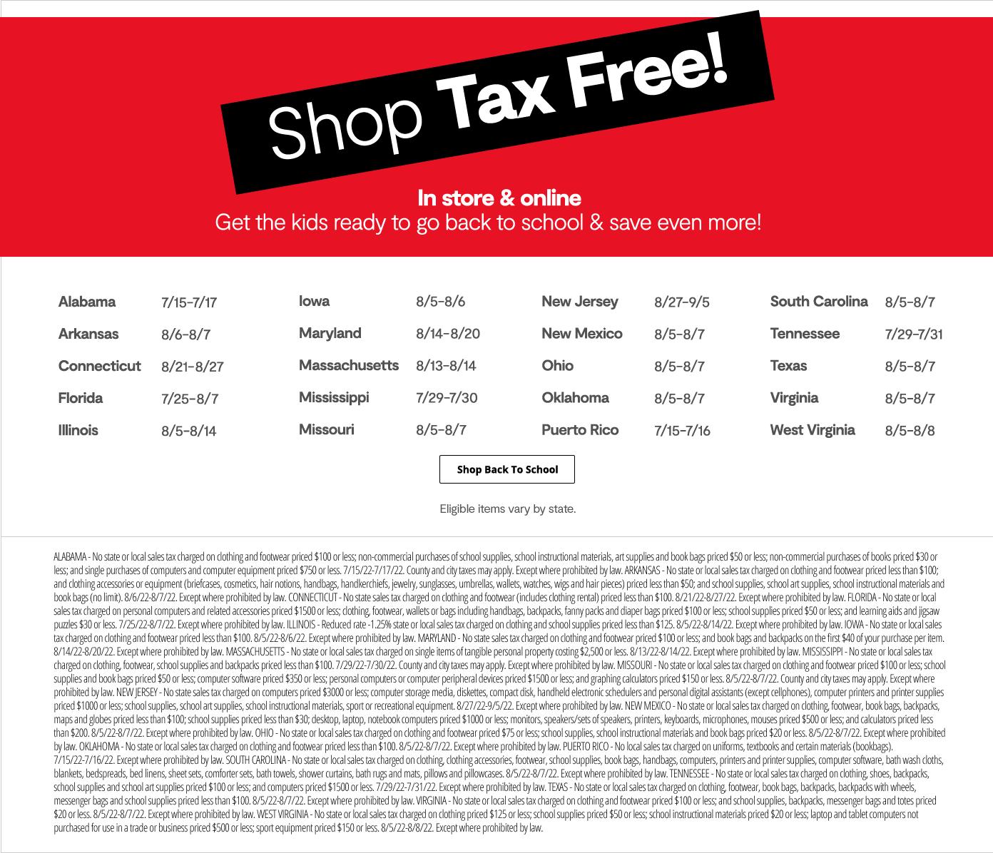 JCPenney Tax Free Weekend 2022 Sale