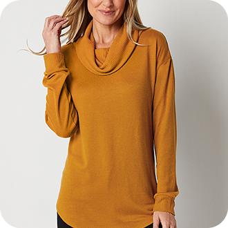 Womens Sweatshirts, Ladies Autumn And Winter Loose Top Solid Color Long  Sleeve Round Neck Round Neck Sweater Jersey de Navidad para mujer