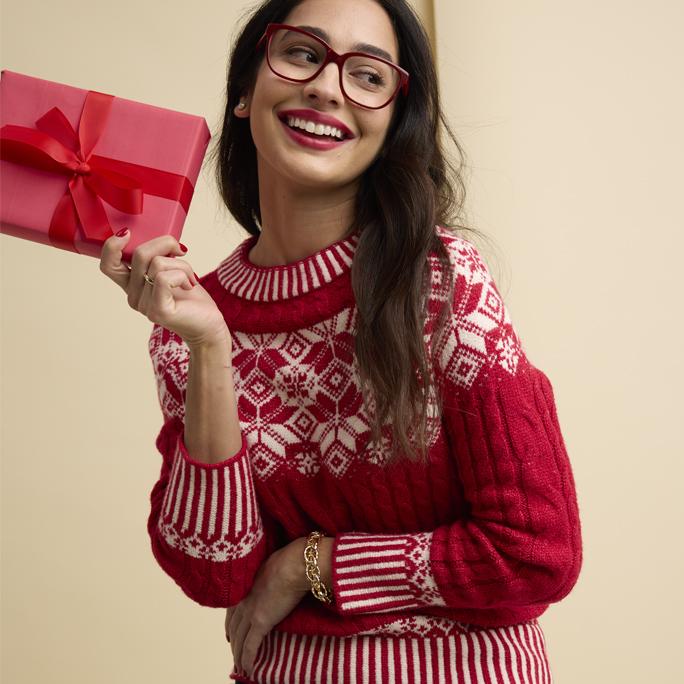 SJB Womens Fair Isle Pullover Sweater