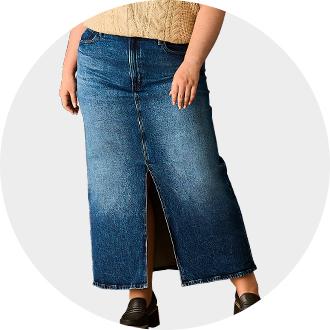 Long jean skirts clearance jcpenney