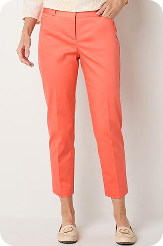 NEW LIZ CLAIBORNE NEW YORK $47 Hepburn Straight Leg Pants-Bayleaf