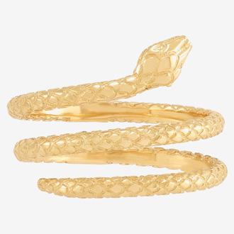 Snake Womens 10K Gold Band