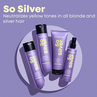 So silver neutralizes yellow tones