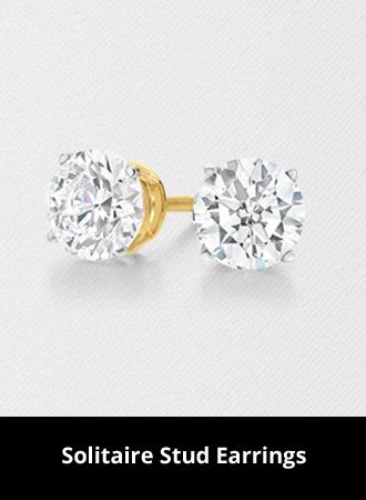 solitaire stud earrings