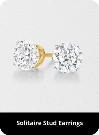 solitaire stud earrings