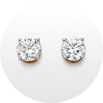 JCPenney FINE JEWELRY 1/4 CT. T.W. White & Color-Enhanced Champagne Diamond  Double-Drop Earrings - ShopStyle Clothes and Shoes