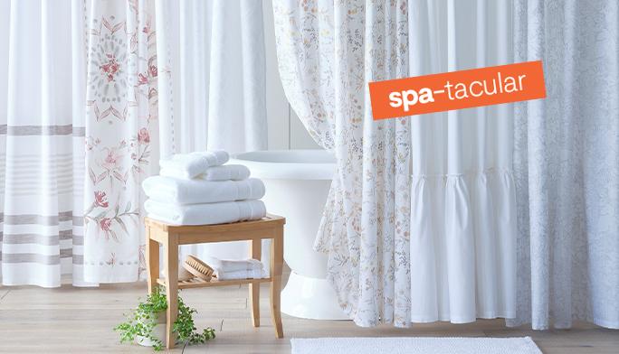 Spring Bathroom Update Refresh your bathroom with fresh florals and crisp whites.