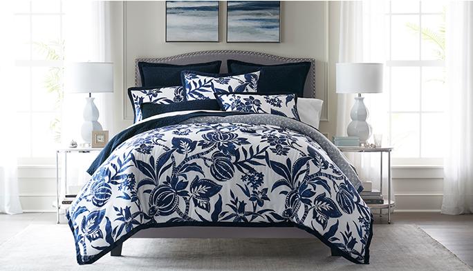 Spring Bedroom Refresh Let beautiful shades of ocean blue lull you to sleep.