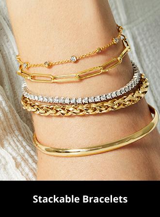 Double Chain Diamond Bracelet  Fashion jewelry, Stacked jewelry, Buy  earrings online