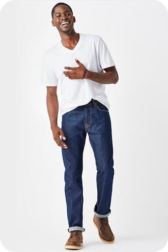 Levi's Men's 505 Regular Mid Rise Regular Fit Straight Leg Jeans