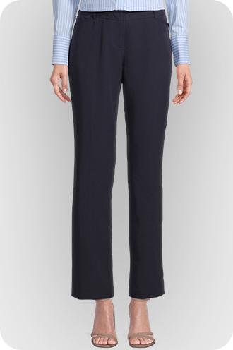 Liz Claiborne Sophie Trousers Women's Size 10 Navy Blue Bootcut Dress Pants