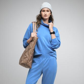 Stylus Womens Funnel Neck Sweatshirt