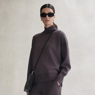 Stylus Womens Mock Neck Top