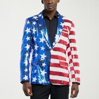 Suitmeister USA Sequin Mens Blazer