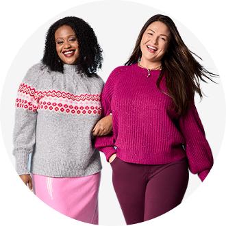 Jcpenney women's plus size sweaters best sale