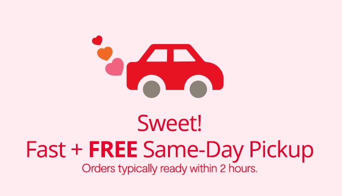 Sweet fast + free same day pickup orders typically ready within 2 hours