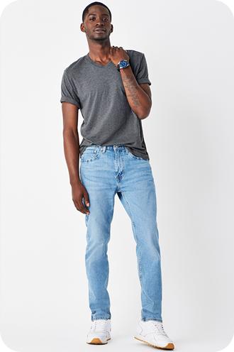 Mens Straight Slim Side Pocket Denim Jeans, Blue at Rs 1400/piece