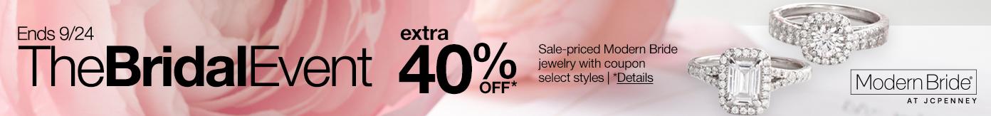 the bridal event extra 40% off ends 9/24