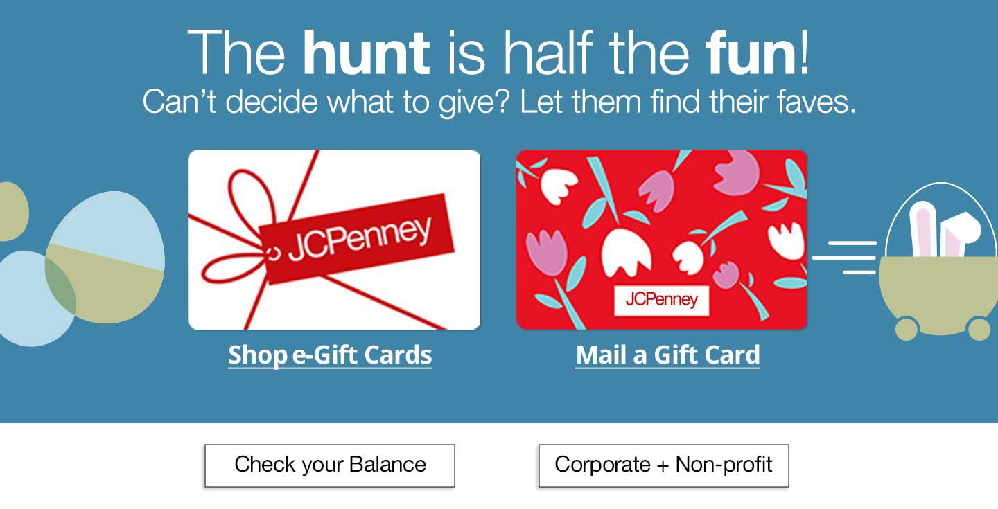 The hunt is half the fun mail gift card shop gift card