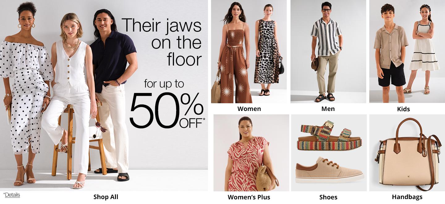 Their jaws on the floor for up to 50% off*