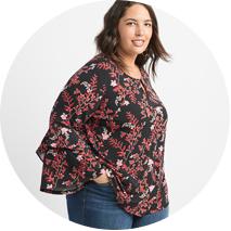 jcpenney womens plus tops