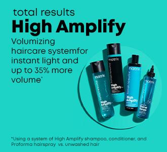 total results High Amplify volumanizing hair system for instant light and up to 35% more volume