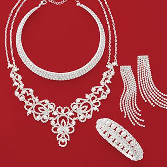 Fashion Jewelry costume jewellery set White Single discount 75% WOMEN FASHION Accessories Costume jewellery set White 