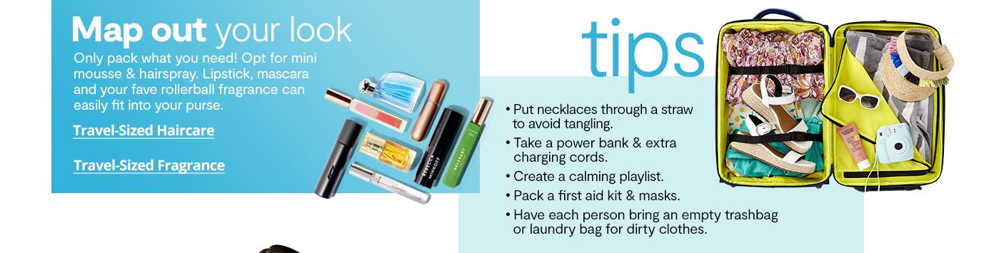 Travel-Sized Haircare and Travel-Sized Fragrance
