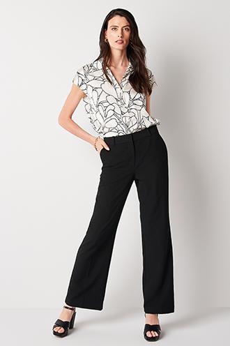 womens dressy black pants