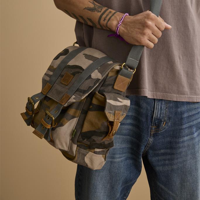 TSD Brand Camo Crossbody Messenger Bag