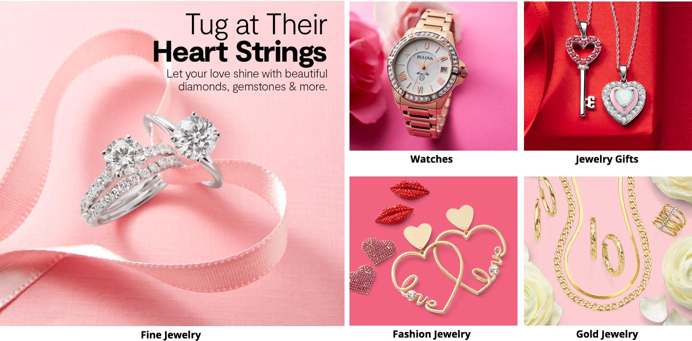 Tug at their heart strings shop fine jewelry watches jewelry gifts fashion gold jewelry