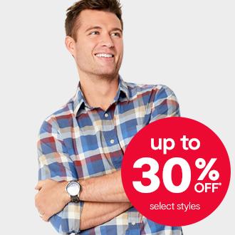 UP TO 30% OFF SELECT STYLES Button down shirts