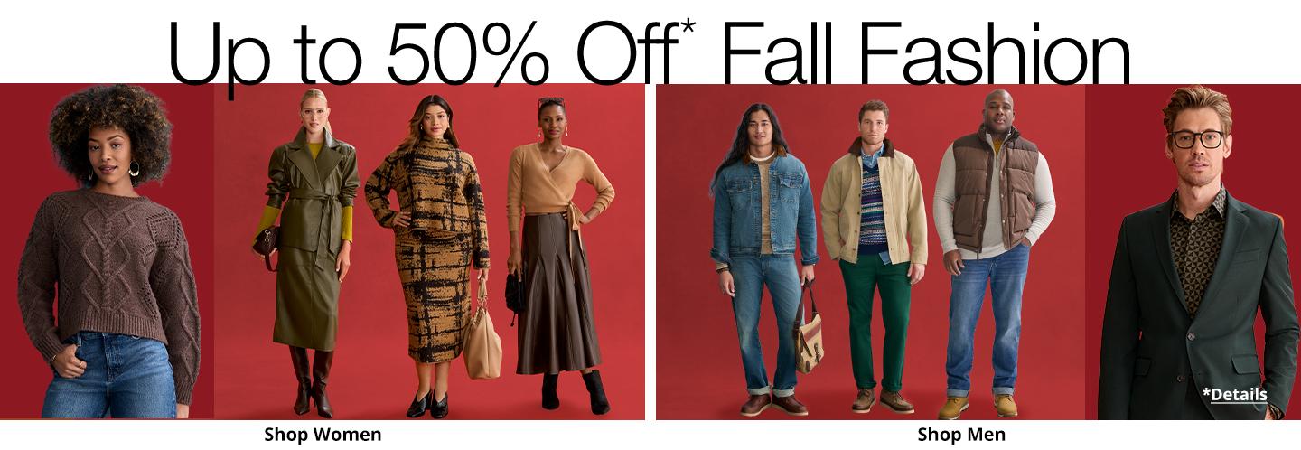 Up to 50% Off Fall Fashion