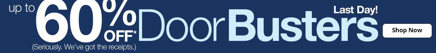 Up to 60% Off DoorBusters