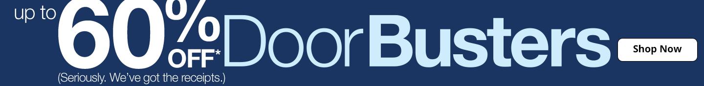 Up to 60% Off DoorBusters