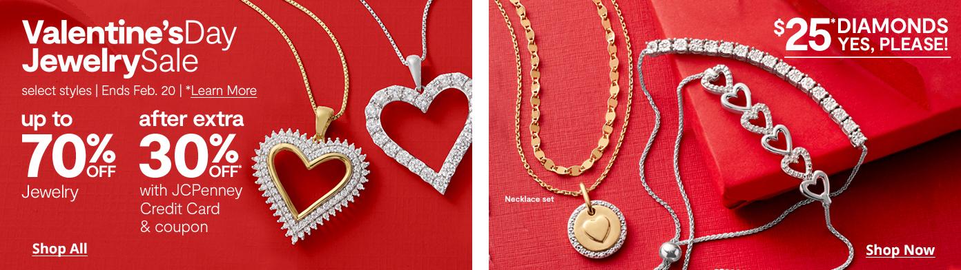 Valentine's Day Jewelry Sale | $25 Diamonds. Yes, please!
