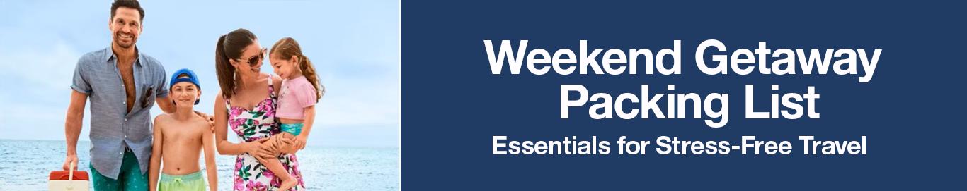 Weekend Getaway Packing List