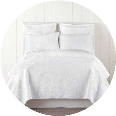 White Quilts & Bedspreads