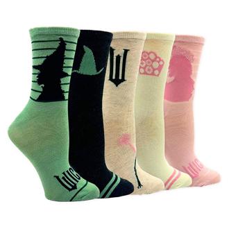 Wicked Womens 5 Pair Crew Socks